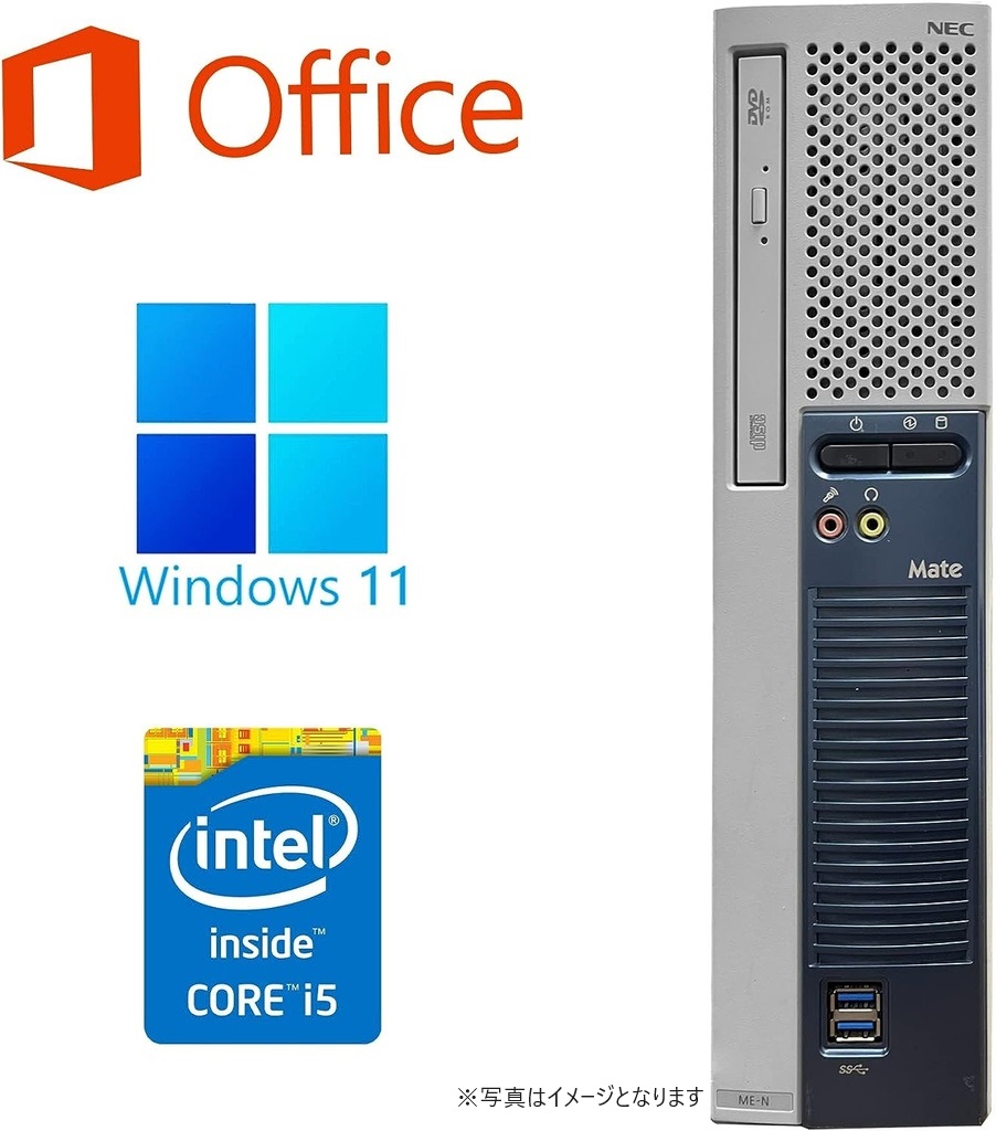 NEC デスクトップPC ME-N/Win 11 Pro/MS Office Hu0026B 2019/Core  i5-4590/WIFI/Bluetooth/DVD/8GB/256GB SSD (整備済み品)